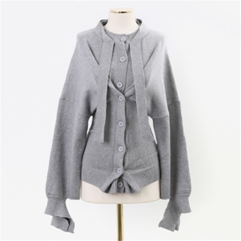 Spring Korean Fashion Sexy Knitted Cardigans Sweaters Women Long Sleeve Single Breasted Casual Tops 210514