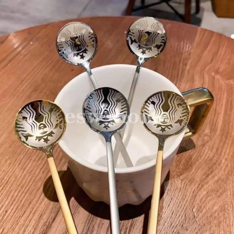 Gold Starbucks Stainless Steel Coffee Scoops Milk Spoon Small Round Dessert Mixing Fruit Spoon
Gold Starbucks Stainless Steel Coffee Scoops Milk Spoon Small Round Dessert Mixing Fruit Spoon