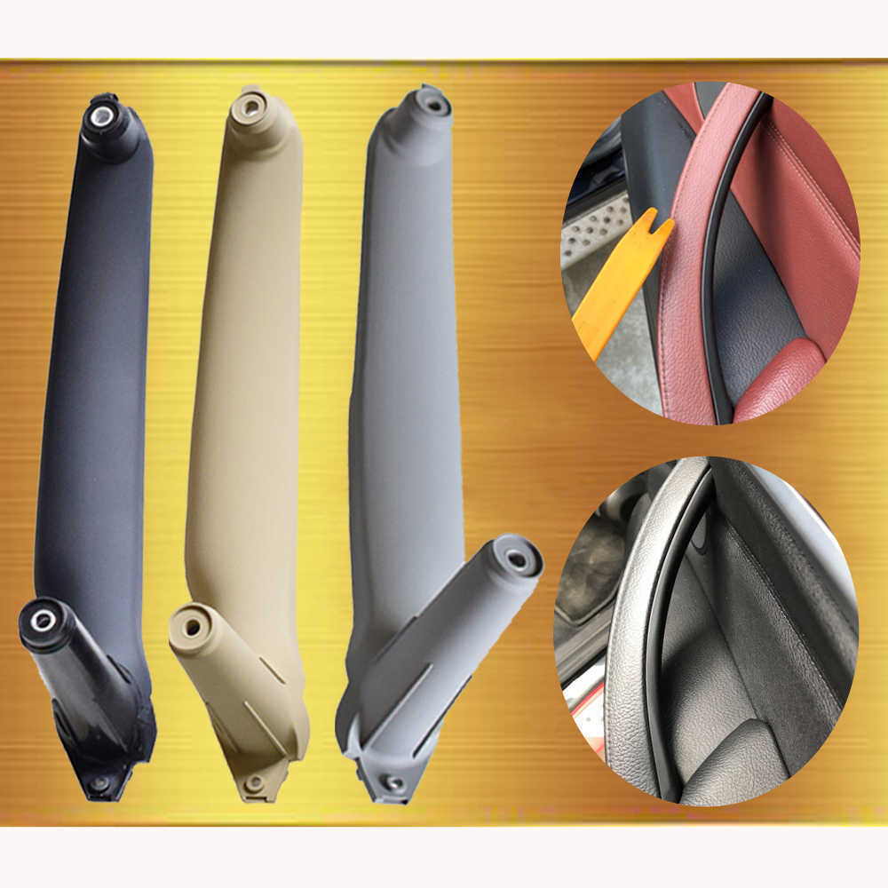 New High-quality Car Inner Door Panel Handle Pull Trim Cover For BMW E70 X5 E71 E72 X6 SAV Car Accessories