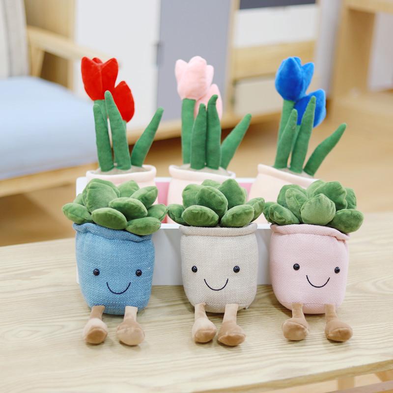 Home Furnishing Decoration Living Room Creative Simulation Smiling Face Fleshy Plush Toy Tulip Bouquet Green Plant adornment Grab Machine Ragdoll
Home Furnishing Decoration Living Room Creative Simulation Smiling Face Fleshy Plush Toy Tulip Bouquet Green Plant adornment Grab Machine Ragdoll