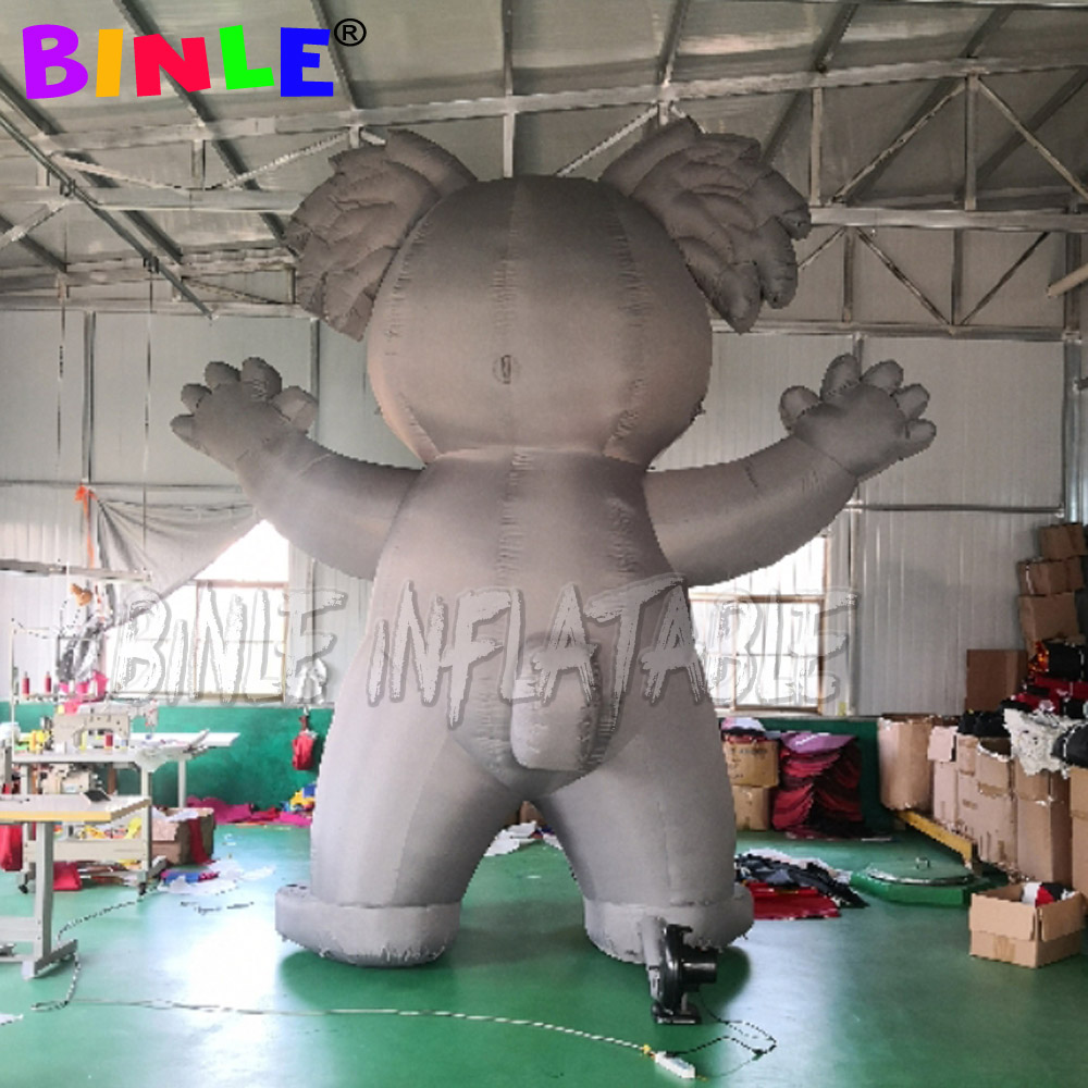Grey giant inflatable koala cartoon,advertising animal mascot for outdoor advertising
