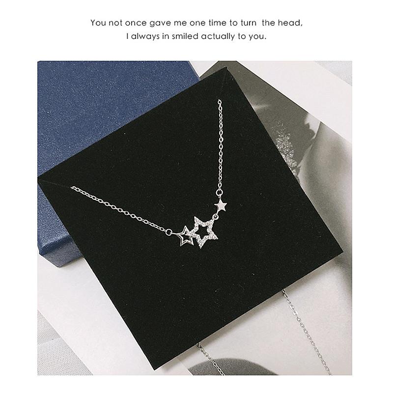 Pendant Necklaces 2021 Summer Style Titanium Steel Necklace For Women Fashion Jewellery Zircon Star Party Birthday Present To Her Or Friend, Silver
Pendant Necklaces 2021 Summer Style Titanium Steel Necklace For Women Fashion Jewellery Zircon Star Party Birthday Present To Her Or Friend, Silver