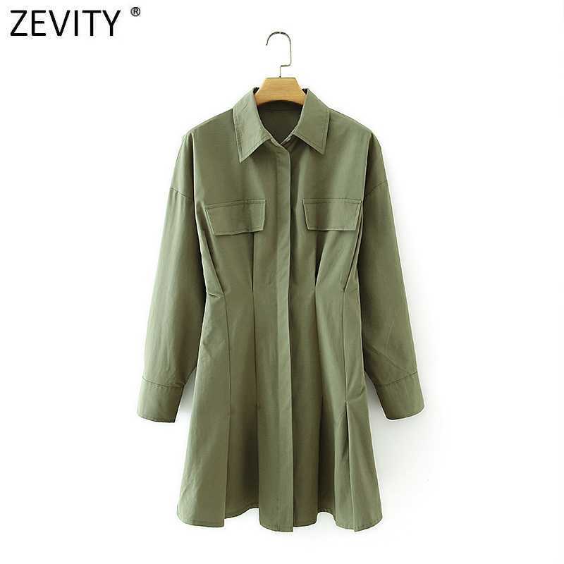 Zevity Women Double Pockets Patch Press Pleat Shirtdress Female Long Sleeve Casual Slim Business A Line Vestidos DS4651 210603, As pic ds4651xz
Zevity Women Double Pockets Patch Press Pleat Shirtdress Female Long Sleeve Casual Slim Business A Line Vestidos DS4651 210603, As pic ds4651xz