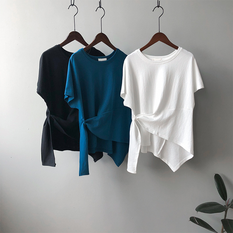 Women's T-Shirt Summer T Shirt Female Lace-Up Design O-Neck Casual T-Shirts With Short Sleeve Tops For Women Tees Blusa 5ZVE, Black
Women's T-Shirt Summer T Shirt Female Lace-Up Design O-Neck Casual T-Shirts With Short Sleeve Tops For Women Tees Blusa 5ZVE, Black