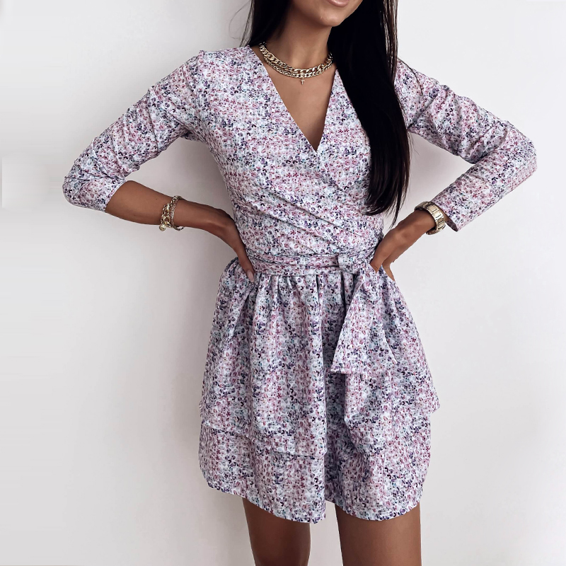 Spring Women V Neck Floral Print Dress Casual Long Sleeve Short Purple Dress Female Boho Leisure Slim A Line Party Vestidos 2021, 01
Spring Women V Neck Floral Print Dress Casual Long Sleeve Short Purple Dress Female Boho Leisure Slim A Line Party Vestidos 2021, 01