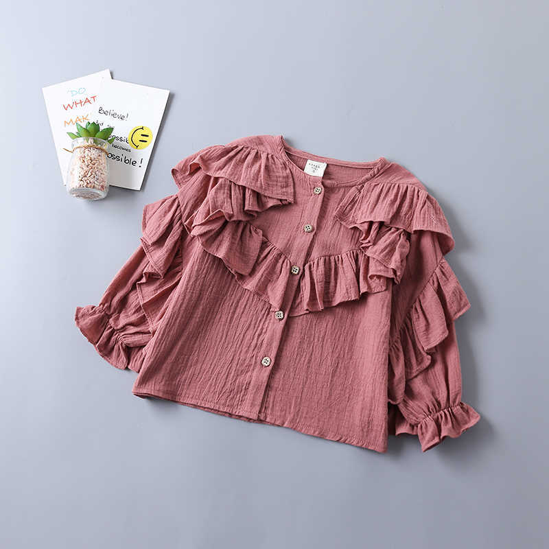 2-7 year high quality girl clothing autumn fashion kid children shirt clothes tiered ruched solid red white blouse 210615
2-7 year high quality girl clothing autumn fashion kid children shirt clothes tiered ruched solid red white blouse 210615