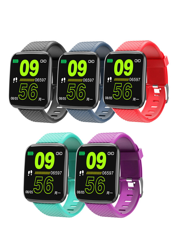 ID 116Plus Y68 D20 Wristband Smart Bands Bracelet Colorful Screen Fitness Tracker Pedometer Heart Rate Blood Pressure Health Monitor D13