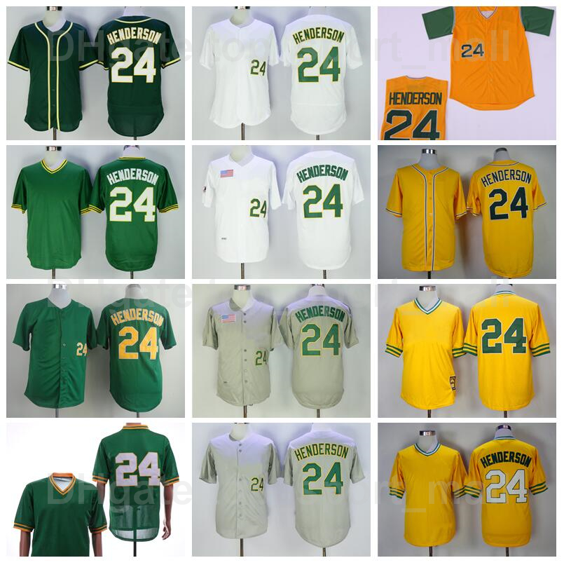 Retro 1981 1990 Vintage Baseball 24 Rickey Henderson Jersey Cooperstown Flexbase Cool Base Embroidery And Sewing Team Green White Grey Yellow Excellent Quality
Retro 1981 1990 Vintage Baseball 24 Rickey Henderson Jersey Cooperstown Flexbase Cool Base Embroidery And Sewing Team Green White Grey Yellow Excellent Quality