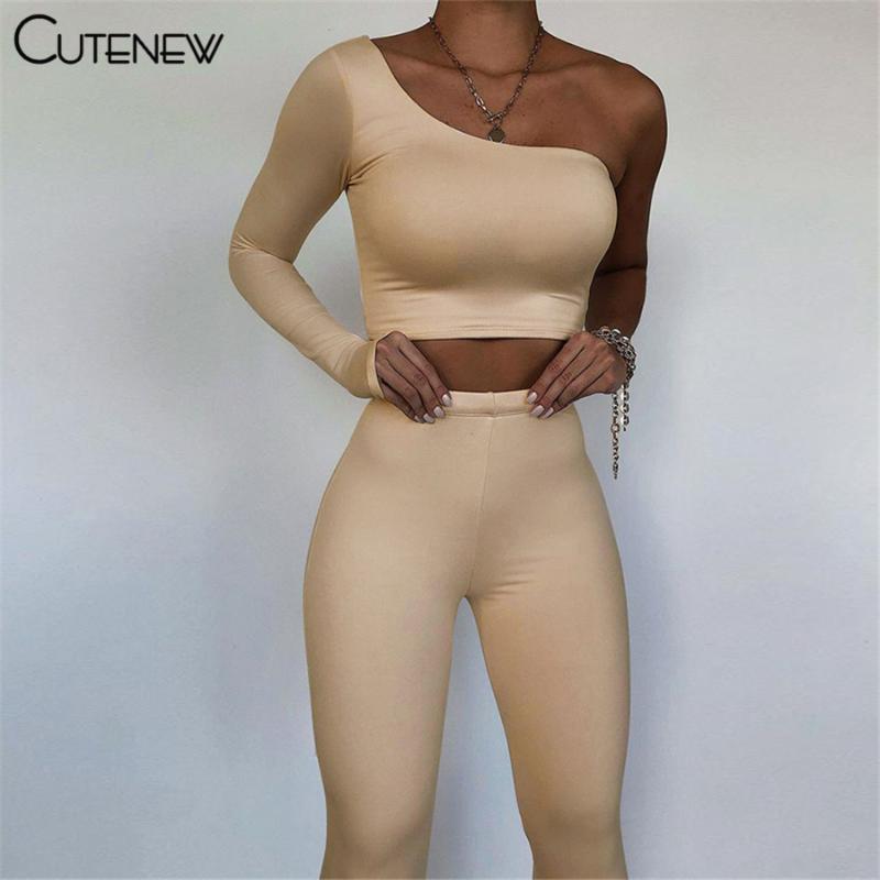 Women's Two Piece Pants Cute Fashion Casual Slim Women Stretch One Shoulder Top And Trousers Set 2021 Summer Fitness Sportswear Female Suit, White
Women's Two Piece Pants Cute Fashion Casual Slim Women Stretch One Shoulder Top And Trousers Set 2021 Summer Fitness Sportswear Female Suit, White