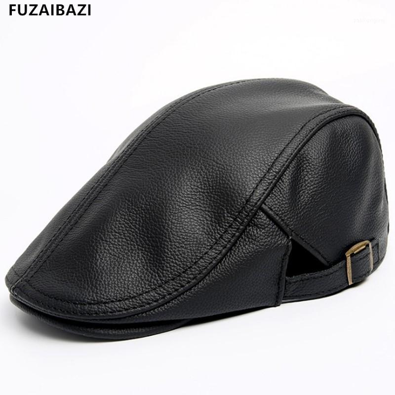 Fashion Genuine Leather Berets Men's Autumn Winter Cowhide Hat Middle-Aged Outdoor Keep Warm Peaked Cap, Black
Fashion Genuine Leather Berets Men's Autumn Winter Cowhide Hat Middle-Aged Outdoor Keep Warm Peaked Cap, Black