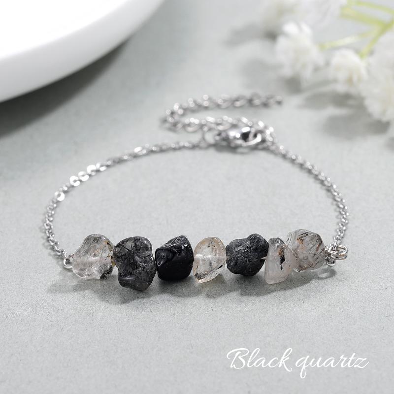 Beaded, Strands Natural Stone Bead Bracelet Black Quartz Bridal Fashion Exquisite Handmade Irregular Ladies Jewelry Birthday Christmas Gift
Beaded, Strands Natural Stone Bead Bracelet Black Quartz Bridal Fashion Exquisite Handmade Irregular Ladies Jewelry Birthday Christmas Gift