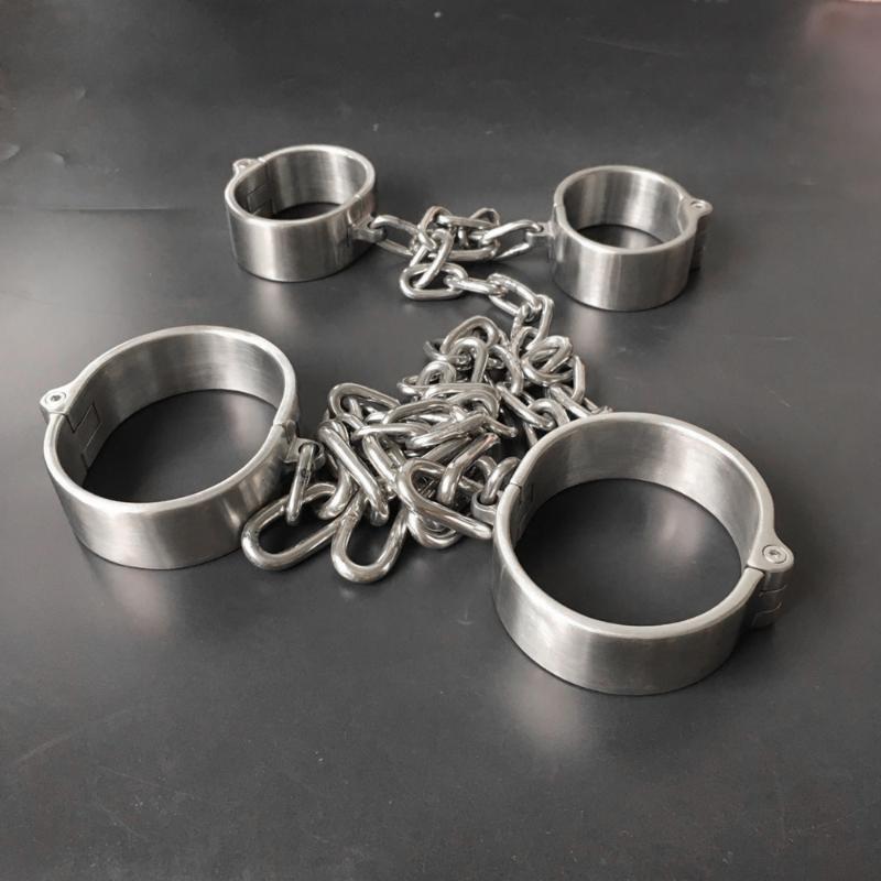 Bangle Handcuffs Feet Stainless Steel Screws Open Styles Ankle Cuffs Wrist Bangles Bracelets, Black
Bangle Handcuffs Feet Stainless Steel Screws Open Styles Ankle Cuffs Wrist Bangles Bracelets, Black