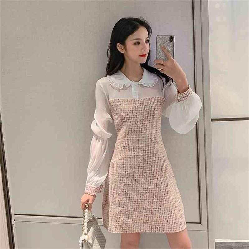 Autumn Winter Sexy Patchwork Tweed Dress Elegant Women Long Sleeve Small Fragrant Wind Wool Tassel A-Line 210603, Picture color
Autumn Winter Sexy Patchwork Tweed Dress Elegant Women Long Sleeve Small Fragrant Wind Wool Tassel A-Line 210603, Picture color