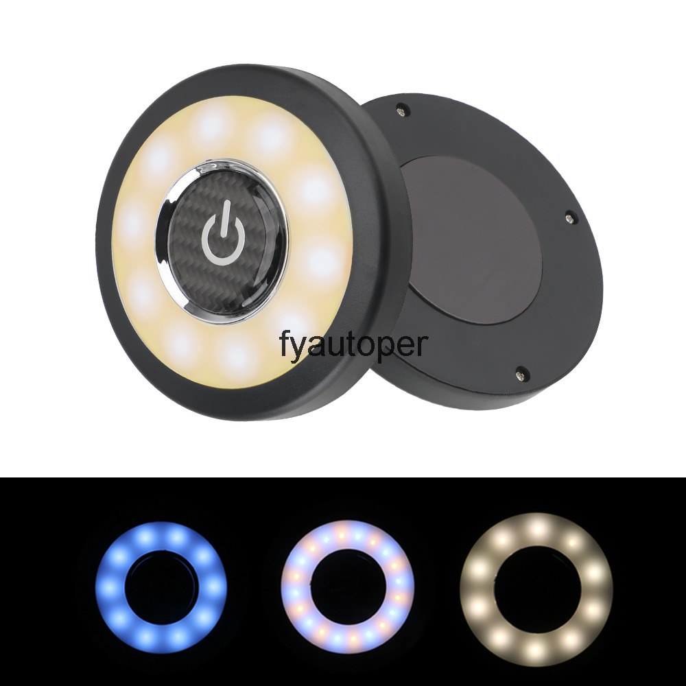 Car Backseat Ceiling Roof Light Kits Magnetic LED Night Interior Reading Square Dome Vehicle Indoor Lamp