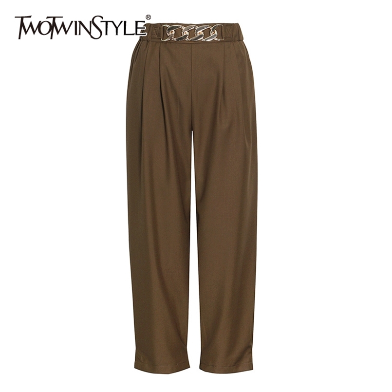 Casual Patchwork Chain Pants For Women Straight Loose Solid Wide Leg Trousers Female Fashion Clothing 210521, Black
Casual Patchwork Chain Pants For Women Straight Loose Solid Wide Leg Trousers Female Fashion Clothing 210521, Black