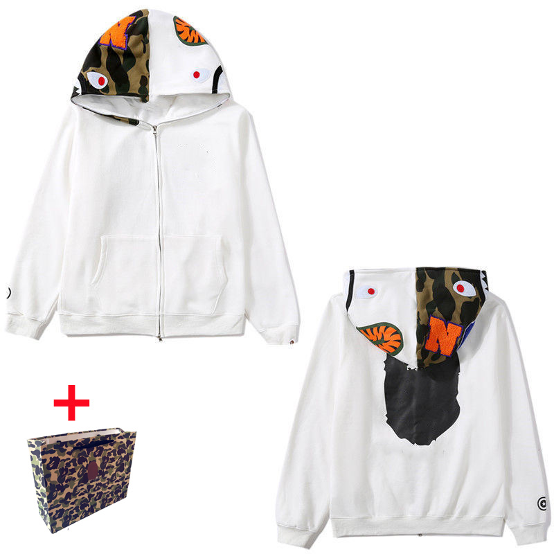 Apes Men's Hoodies women's cardigan hooded high quality jacket luminous camouflage star shark head Sweatshirts M-3XL Bring tote bag, 1pcs buttons
Apes Men's Hoodies women's cardigan hooded high quality jacket luminous camouflage star shark head Sweatshirts M-3XL Bring tote bag, 1pcs buttons