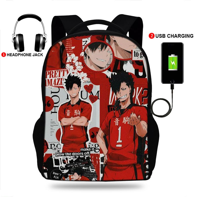 Multifunction Backpack Men&Women Girls USB Laptop Travel Haikyuu Kuroo Print School Bag For Teenage Mochila Bags
Multifunction Backpack Men&Women Girls USB Laptop Travel Haikyuu Kuroo Print School Bag For Teenage Mochila Bags