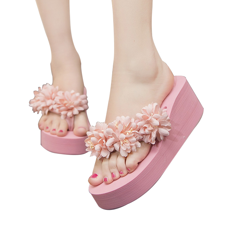 Handmade Women Sandals Fashion Flower Summer Wedg Flip Flops Platform Beach Non-slip Flowers Slippers Sho, Black
Handmade Women Sandals Fashion Flower Summer Wedg Flip Flops Platform Beach Non-slip Flowers Slippers Sho, Black