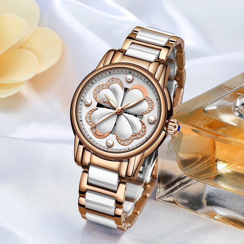 Wristwatches 2021SUNKTA Top Women Watches Waterproof Watch Fashion Rhinestone Stainless Steel Dress Clock Relogio Feminino, Black rose white
Wristwatches 2021SUNKTA Top Women Watches Waterproof Watch Fashion Rhinestone Stainless Steel Dress Clock Relogio Feminino, Black rose white