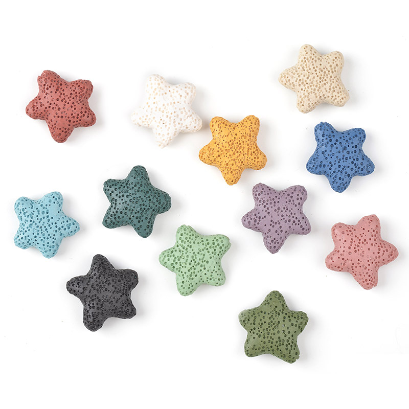 23mm Star Volcanic Lava stone Loose Beads Slide Charm Beaded Jewelry Making Accessories for Bracelet Necklace
23mm Star Volcanic Lava stone Loose Beads Slide Charm Beaded Jewelry Making Accessories for Bracelet Necklace