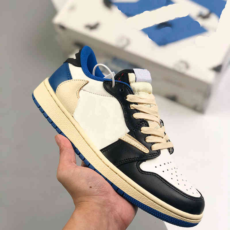 Top Quality Jumpman 1 OG 1S Low Mens Basketball Shoes Travis Scotts x Fragment White blue Lychee Skin With North Carolina Suede Womens, #1
Top Quality Jumpman 1 OG 1S Low Mens Basketball Shoes Travis Scotts x Fragment White blue Lychee Skin With North Carolina Suede Womens, #1