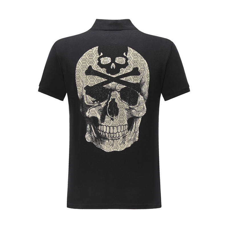 Polo Shirt Men Cotton Short Sleeve Breathable Anti-pilling Brand Plein Skull Polo Shirt Men Top Fashion Tops Sportswear, White;black
Polo Shirt Men Cotton Short Sleeve Breathable Anti-pilling Brand Plein Skull Polo Shirt Men Top Fashion Tops Sportswear, White;black