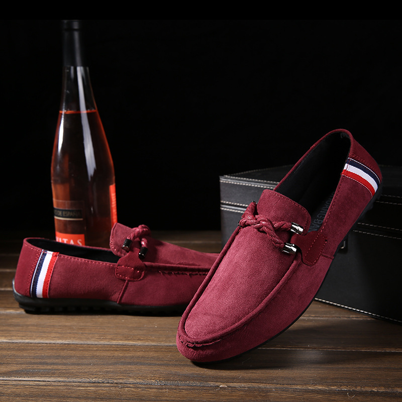 Dress Shoes Four Seasons Men Casual Fashion Peas Driving Male Adult Lazy Flat Walking L6DX