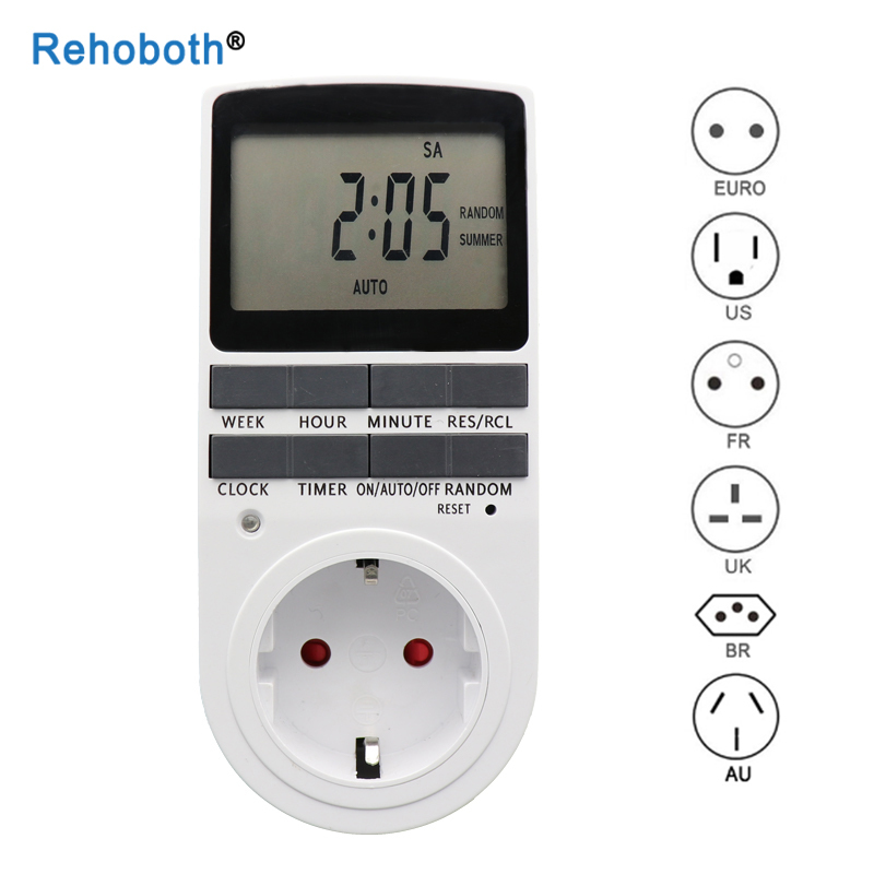 Kitchen timer Eu Electronic Digital Timer Switch Ons Fr Br Plug Cooking Socket Outlet 230V 110V 7 Day 12/24 hours Programmable Timing 0822
Kitchen timer Eu Electronic Digital Timer Switch Ons Fr Br Plug Cooking Socket Outlet 230V 110V 7 Day 12/24 hours Programmable Timing 0822