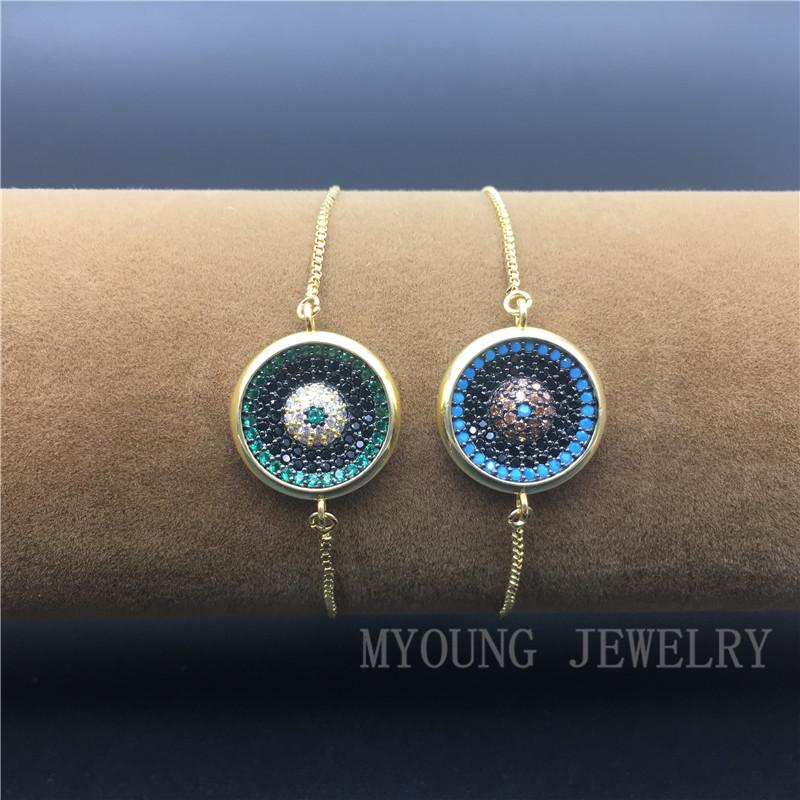Turkish Style Round Micro Pave CZ Zircon Charm Multicolor Bracelet With Adjustable Golden Chain Jewelry Pulseira Feminina Link,
Turkish Style Round Micro Pave CZ Zircon Charm Multicolor Bracelet With Adjustable Golden Chain Jewelry Pulseira Feminina Link,