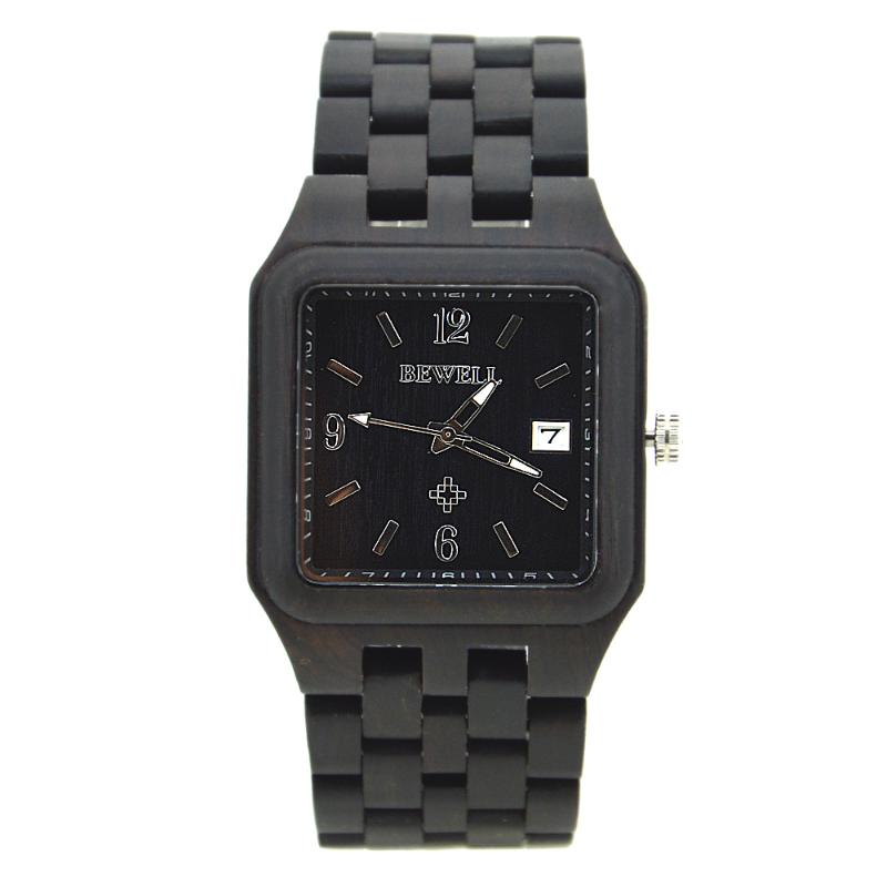 Wristwatches Bewell Natural Ebony Wooden Watches For Men High Quality Brand Designer Wood Quartz Watch With Tool Adjusting Size 111A, Black and red sandal
Wristwatches Bewell Natural Ebony Wooden Watches For Men High Quality Brand Designer Wood Quartz Watch With Tool Adjusting Size 111A, Black and red sandal