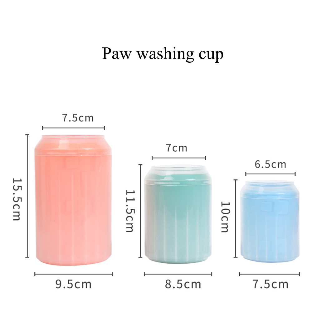 Dog Paw Cleaner Cup Soft Silicone For Small Dog Portable Outdoor Pet Foot Washer Paw Clean Brush Wash Foot Cleaning Pet Product