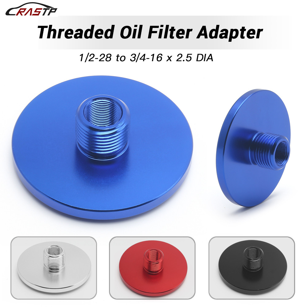 RASTP- USA STOCK 1 Pcs 1/2-28 to 3/4-16 x 2.5 DIA - Threaded Oil Filter Adapter Car Fuel Filter Connector Vehicle Car Accessories Blue RS-OFI054
RASTP- USA STOCK 1 Pcs 1/2-28 to 3/4-16 x 2.5 DIA - Threaded Oil Filter Adapter Car Fuel Filter Connector Vehicle Car Accessories Blue RS-OFI054