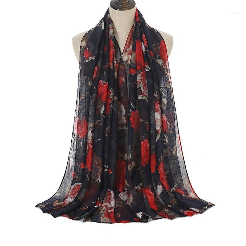 Fashion Autumn Winter Retro Penoy Floral Viscose Scarf Lady Print Voile Shawls And Wraps Foulards Muslim Hijab 180*90Cm Scarves, Blue;gray
Fashion Autumn Winter Retro Penoy Floral Viscose Scarf Lady Print Voile Shawls And Wraps Foulards Muslim Hijab 180*90Cm Scarves, Blue;gray