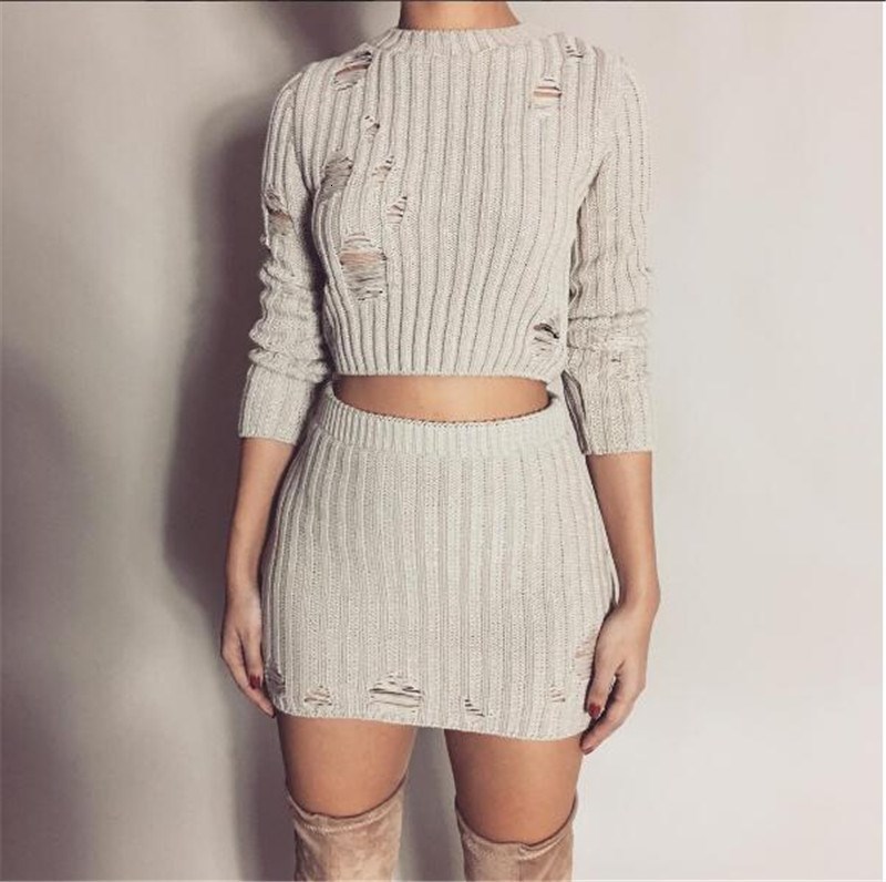 Women' Sweaters 102411 Women Sexy Autumn knitted Tops and Mini 2 Piece Set Fashion Hollow Out Bodycon Skirt Sweater Two DFHR, Beige
Women' Sweaters 102411 Women Sexy Autumn knitted Tops and Mini 2 Piece Set Fashion Hollow Out Bodycon Skirt Sweater Two DFHR, Beige