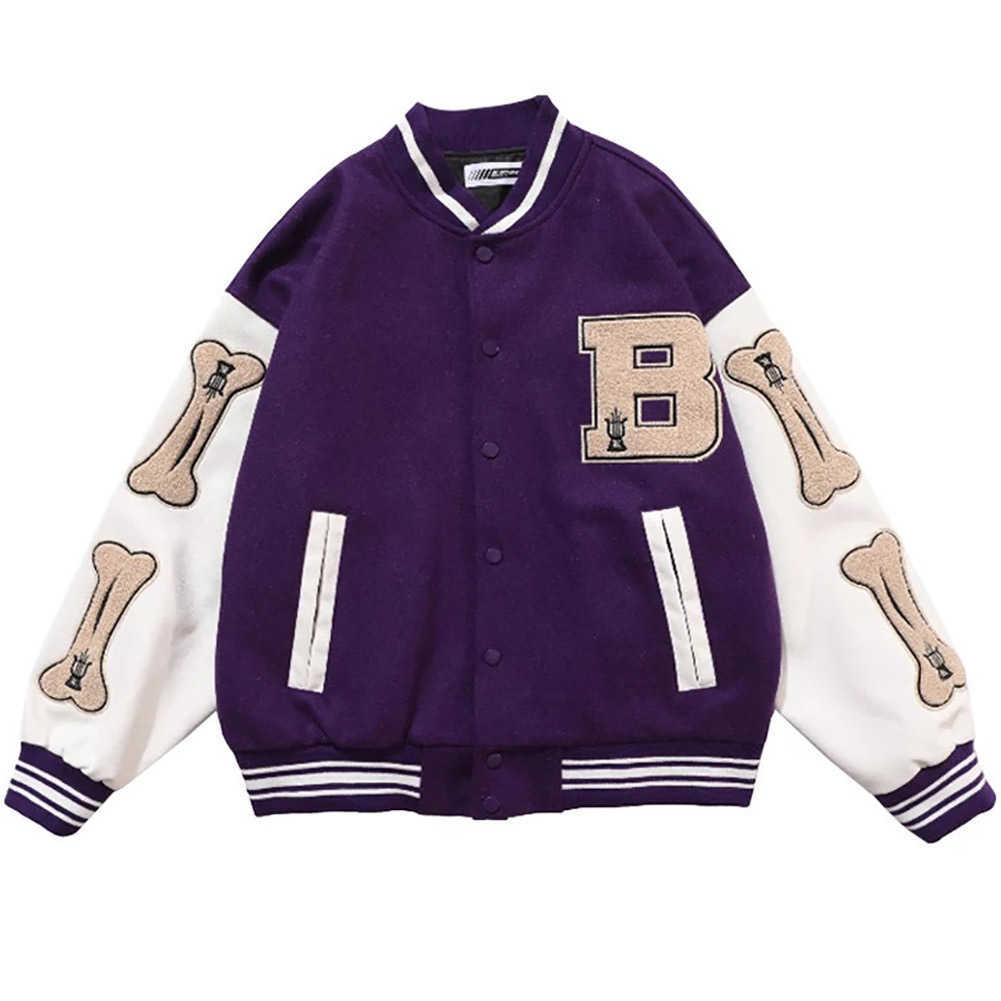 Spring Baseball Jackets coat Embroidery Letter Women Streetwear hip-hop Harajuku College Style Men Bomber Jacket 210923