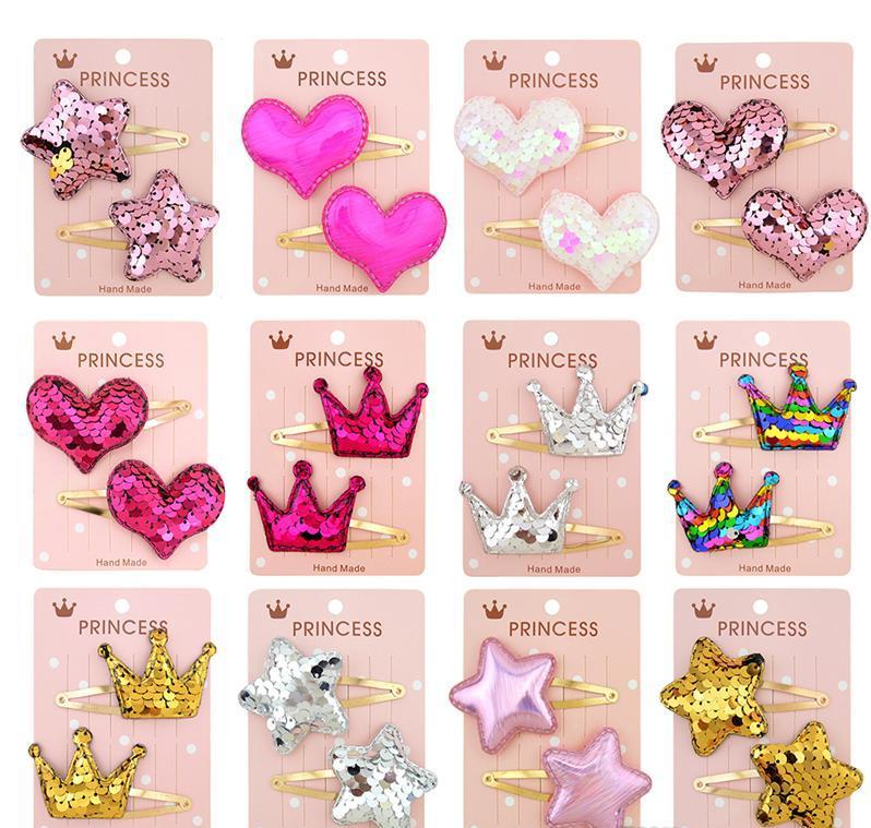 2021 1 pair Cute Baby Girl Hairpins Gradient color sequin five-pointed star love Hair Clips For Girls Children Hair Clamp Hair Accessories
2021 1 pair Cute Baby Girl Hairpins Gradient color sequin five-pointed star love Hair Clips For Girls Children Hair Clamp Hair Accessories