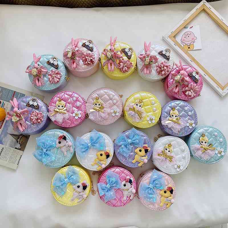 Cartoon cute girl round fashion modeling rabbit Messenger Bag Princess small change bag, Rabbit pink
Cartoon cute girl round fashion modeling rabbit Messenger Bag Princess small change bag, Rabbit pink