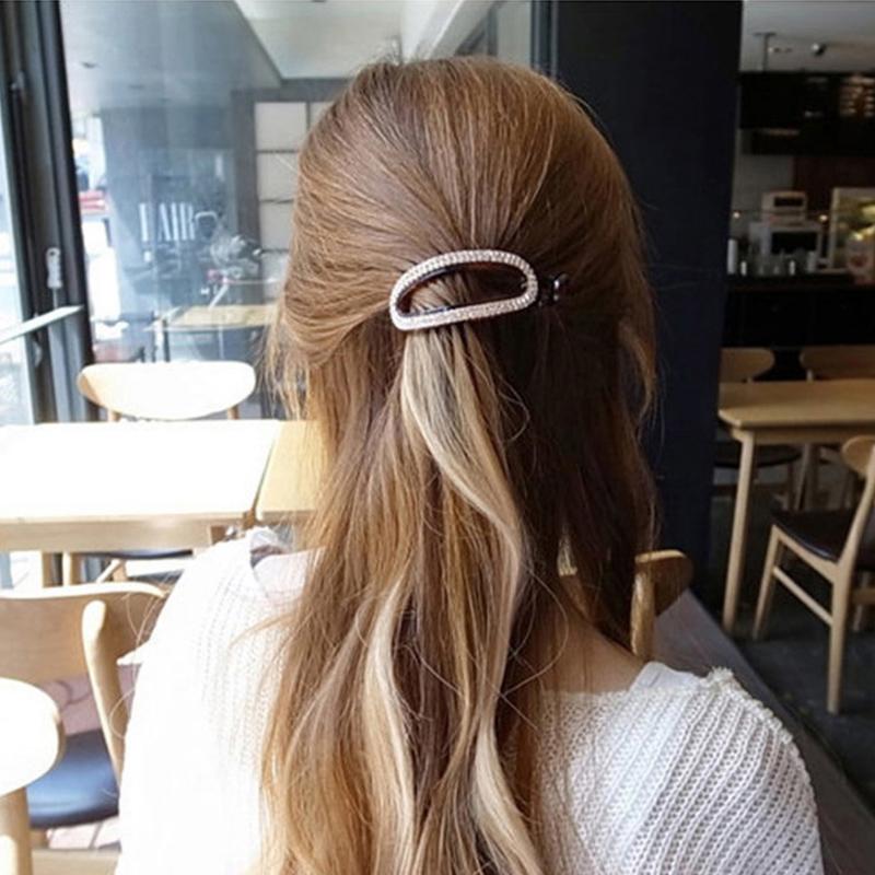Hair Accessories Black/Brown Hollow Oval For Women Female Rhinestone Grip Clips Ponytail Holder Clamp Headwear
Hair Accessories Black/Brown Hollow Oval For Women Female Rhinestone Grip Clips Ponytail Holder Clamp Headwear