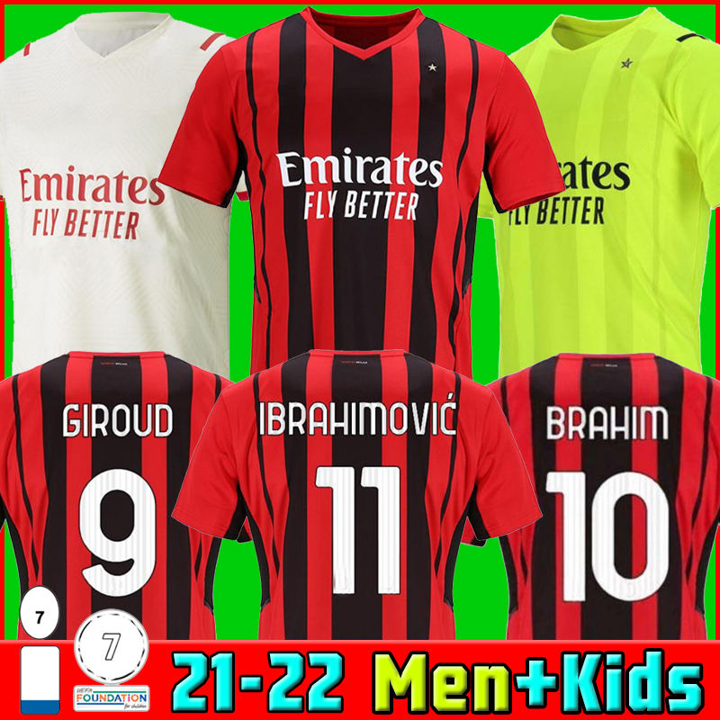 21 22 AC milan soccer jerseys GIROUD MAIGNAN IBRAHIMOVIC BRAHIM KESSIE football shirt 2021 2022 TONALI PAQUETA BENNACER REBIC Camiseta de futbol LEAO Thai, Home men + patch
21 22 AC milan soccer jerseys GIROUD MAIGNAN IBRAHIMOVIC BRAHIM KESSIE football shirt 2021 2022 TONALI PAQUETA BENNACER REBIC Camiseta de futbol LEAO Thai, Home men + patch