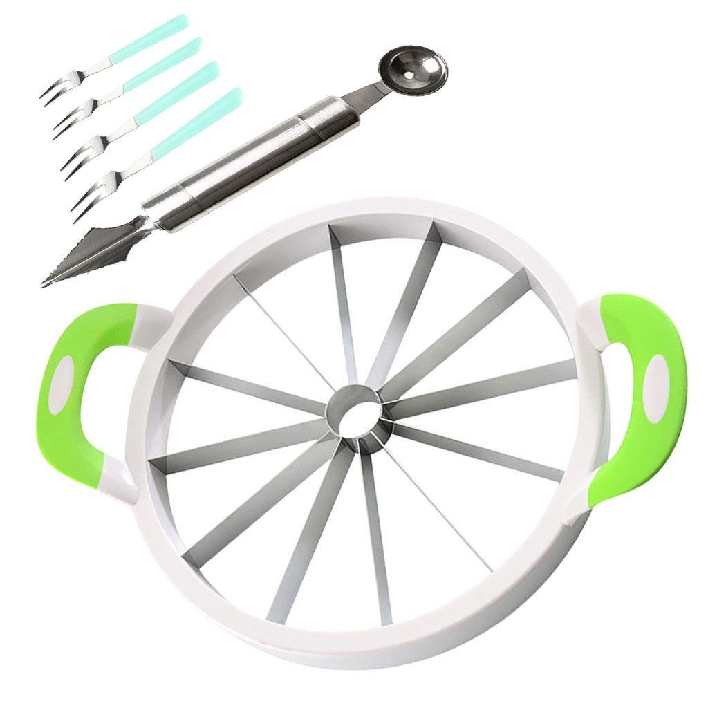 Watermelon cutting knives kitchen accessories knife slicer fruit seeder slicer machine cutting stainless steel kitchen tools cut