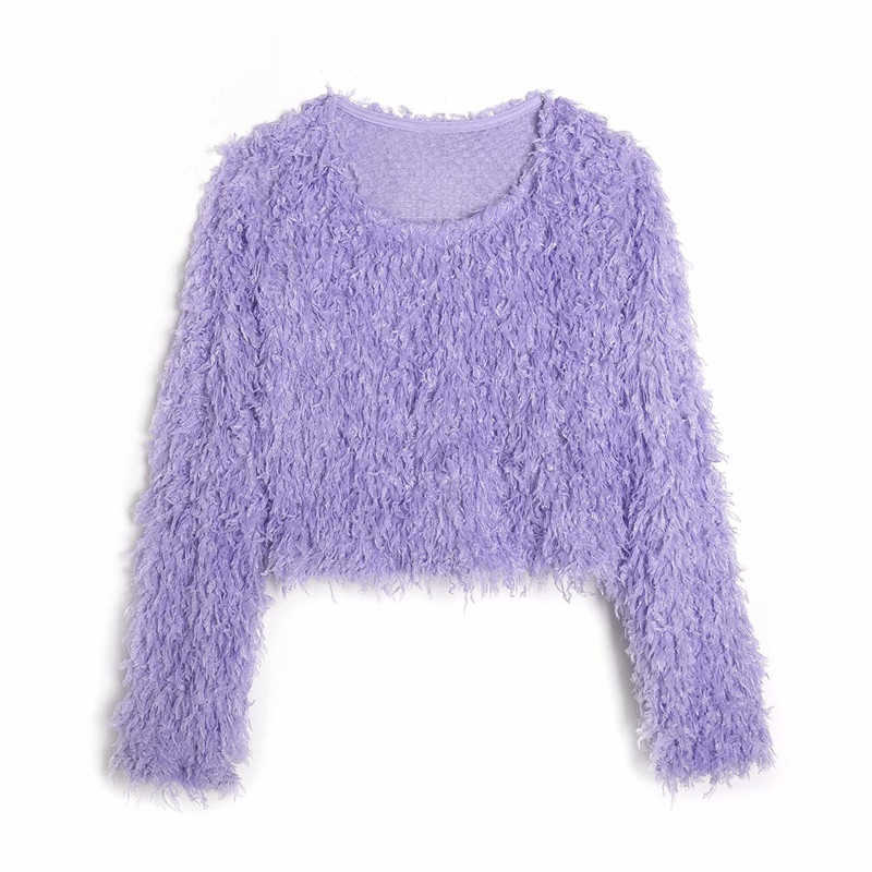 Elegant Women Soft Solid Sweaters Fashion Ladies O-Neck Knitted Tops Sweet Female Chic Autumn Loose Pullovers 210527