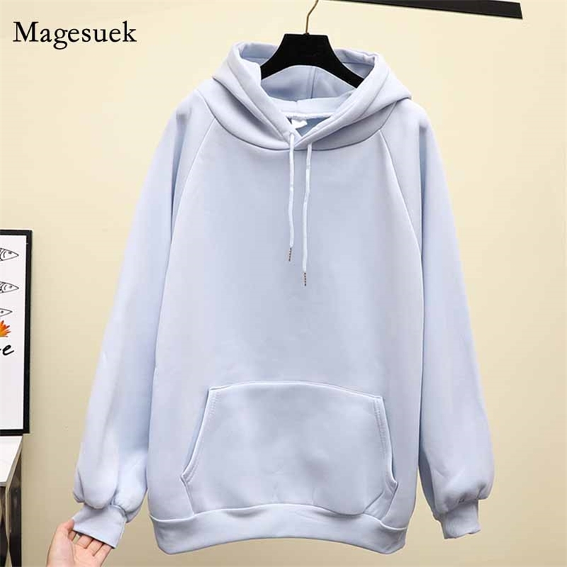 Solid Loose Hoodies Women Pullover Thick Streetwear Velvet Korean Coat Autumn Oversize Preppy Style Hoodie Sweatshirt 11621 210518, White
Solid Loose Hoodies Women Pullover Thick Streetwear Velvet Korean Coat Autumn Oversize Preppy Style Hoodie Sweatshirt 11621 210518, White