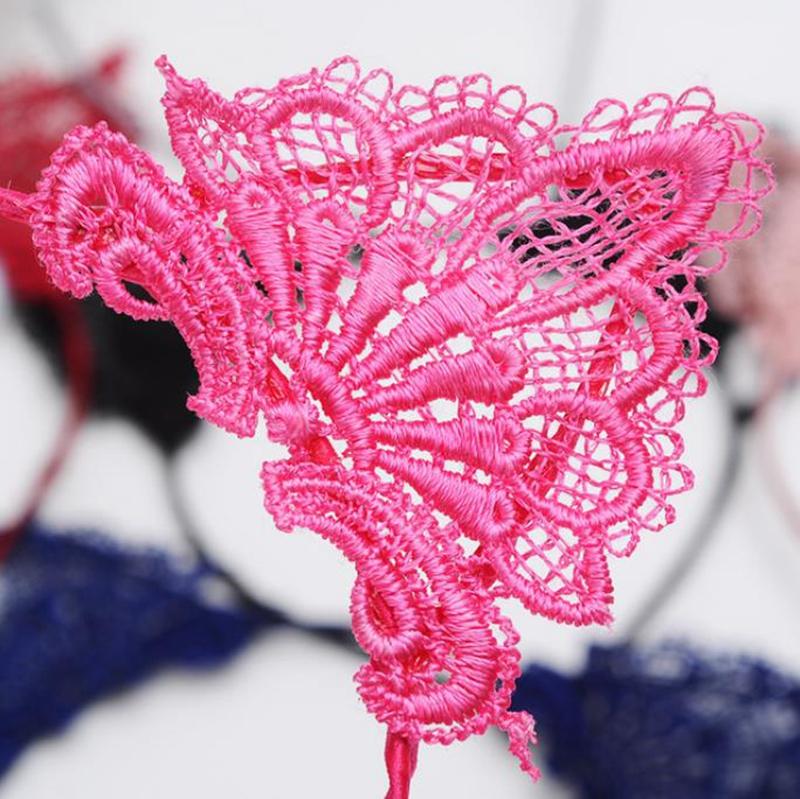 2022 new Lace Headband Cat Ear Girls Head Hoops Elastic Hair Band Wedding Party Photography Style Headwear Women Accessories 9 Colors
