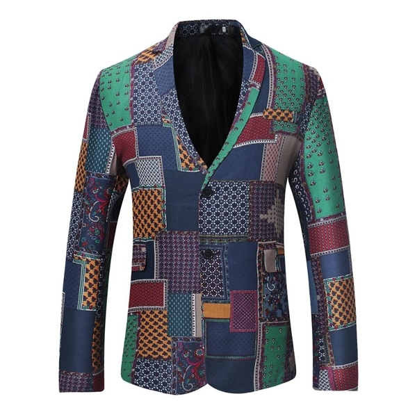 Vintage Patchwork African Blazer Jacket Men Brand Single Breasted Suit Blazers Jackets Party Stage Banquet Prom Costume Homme X0615, A picture show
Vintage Patchwork African Blazer Jacket Men Brand Single Breasted Suit Blazers Jackets Party Stage Banquet Prom Costume Homme X0615, A picture show