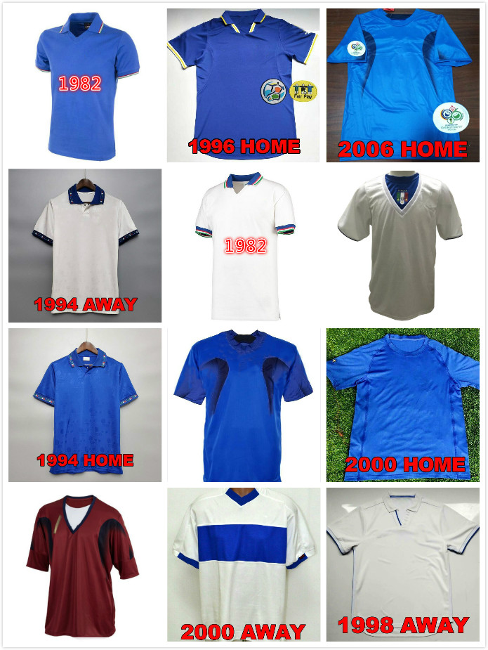 1994 1996 1982 Del Piero Retro soccer jerseys Cabrini Conte Rossi Tardelli Gentile TOTTI R.BAGGIO PIRLO MALDINI 1998 2000 2006 Italiano, Red
1994 1996 1982 Del Piero Retro soccer jerseys Cabrini Conte Rossi Tardelli Gentile TOTTI R.BAGGIO PIRLO MALDINI 1998 2000 2006 Italiano, Red