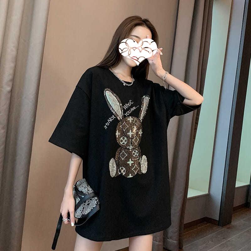 Women's T-Shirt Casual Women 2021 Summer Short Sleeve Tops Lady Fashion Street Wear Slim Cotton T Shirts Rhinestone Plus Size, Black
Women's T-Shirt Casual Women 2021 Summer Short Sleeve Tops Lady Fashion Street Wear Slim Cotton T Shirts Rhinestone Plus Size, Black