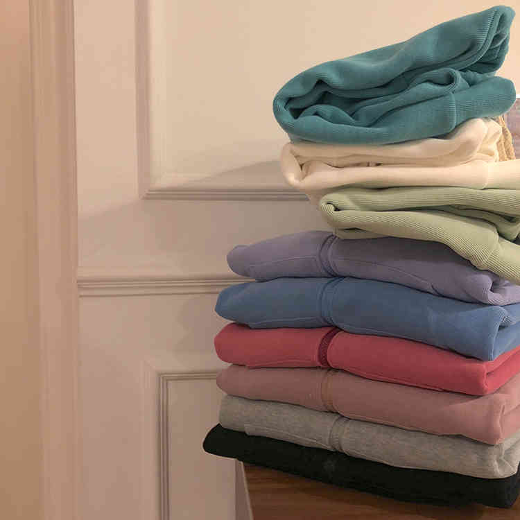 9 Candy colors Fashion Women Autumn Winter Hoodie Coats Zipper short Jacket Casual Clothing Tops Female Coat womens (F4114) 210423