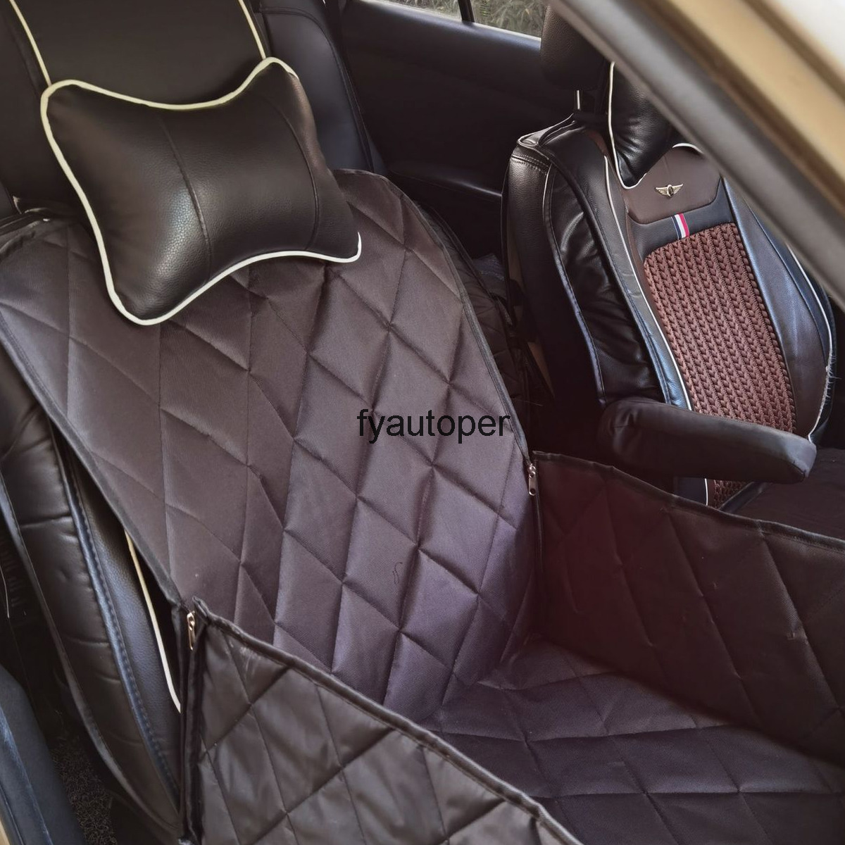 Dog Car Seat Cover 2 in 1 Front Waterproof Puppy Basket Anti-Silp Pet rier Cat Booster Outdoor Travel