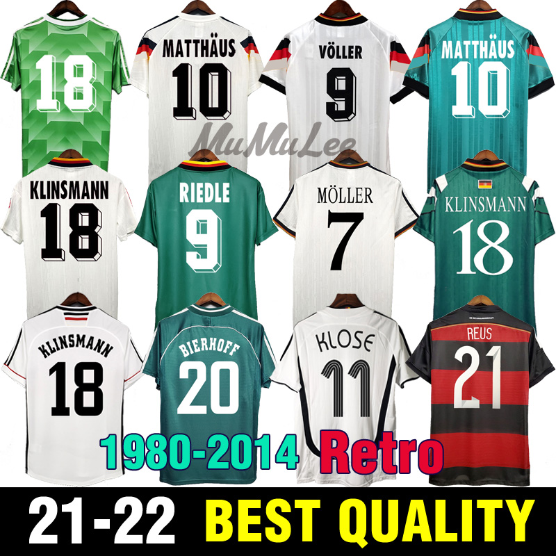 Retro soccer jerseys 1980 1988 1990 1992 1994 1996 1998 2004 2006 2014 Germany Classic Vintage MULLER KLINSMANN Deutschland fooball shirts, 16
Retro soccer jerseys 1980 1988 1990 1992 1994 1996 1998 2004 2006 2014 Germany Classic Vintage MULLER KLINSMANN Deutschland fooball shirts, 16