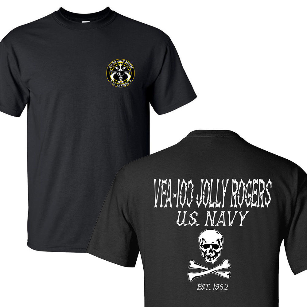 New Summer Fashion T Shirt Vfa103 Jolly Rogers Squadron United States Navy T-shirts Men Cotton Shirt Cool Tees Tops C0413, Black
New Summer Fashion T Shirt Vfa103 Jolly Rogers Squadron United States Navy T-shirts Men Cotton Shirt Cool Tees Tops C0413, Black